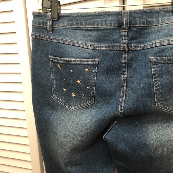 Peace Love World women studded jeans, flare, 14 - Picture 7 of 15